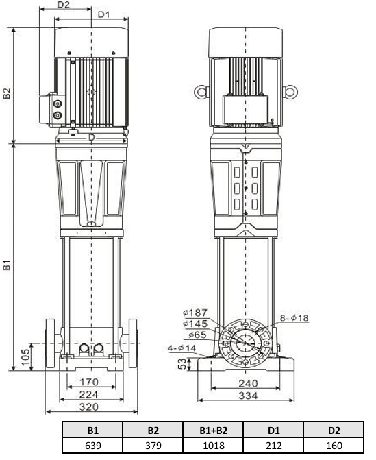 Многоступенчатый насос Wellmix CV 32-3-0-HQCV (3х380В, 5.5кВт, IE3) купить по цене 172727.1 руб.