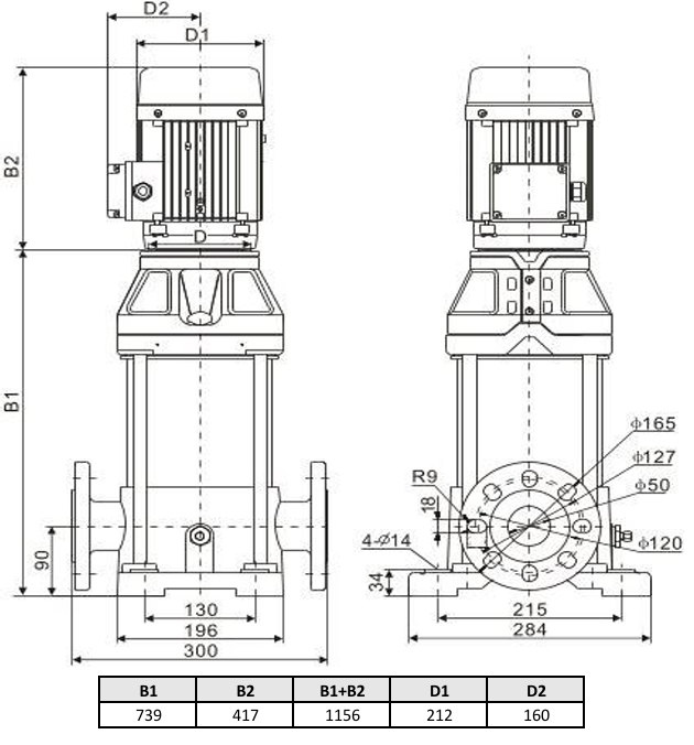 Многоступенчатый насос Wellmix CV 15- 9-0-HQCV (3х380В, 7.5кВт, IE3) купить по цене 158959.8 руб.