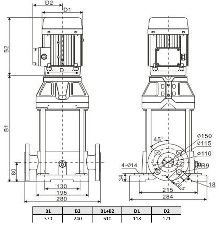 Многоступенчатый насос Wellmix CV 10-3-0-HQCV (3х380В, 1.1кВт, IE3) купить по цене 58000.5 руб.