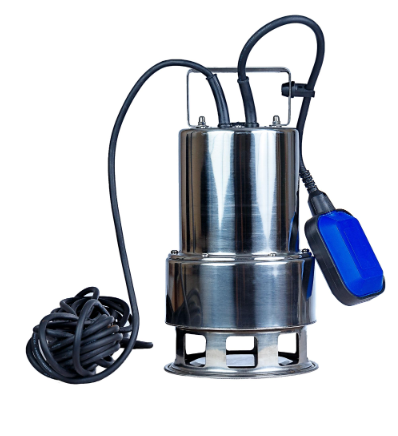 Дренажный насос Wellmix QDPSS-12-20 (SS02) (550Вт, 20мм, кабель 10м) Нmax=7м, Gmax=10,5м3/ч, НЕРЖ