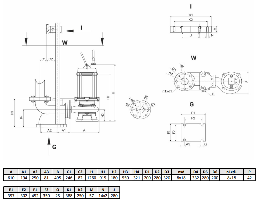 Канализационный насос Wellmix 200WQ2-250-11-15/4_380V купить по цене 260582.4 руб.