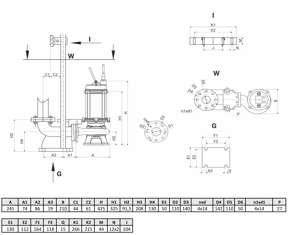 Канализационный насос Wellmix 50WQ2-10-10-0.75/2_220V купить по цене 31077.9 руб.