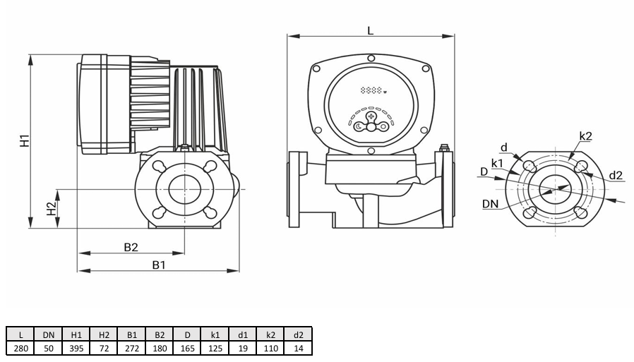 Циркуляционный насос Wellmix WRE 50-120F (частотное регулирование) купить по цене 72840.6 руб.