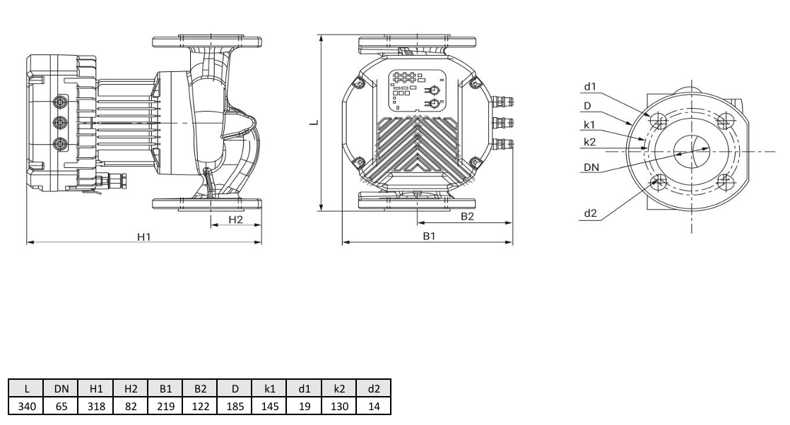 Циркуляционный насос Wellmix WRE 65-120F (частотное регулирование) купить по цене 70751.7 руб.