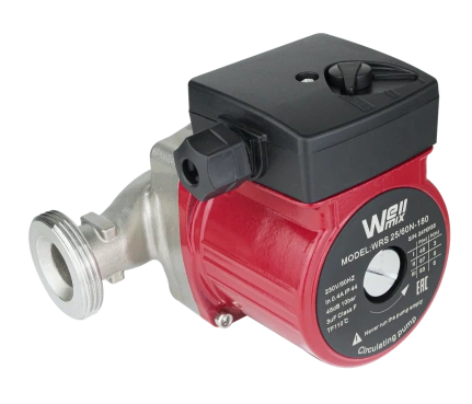 Циркуляционный насос Wellmix WRS 32/80 N (180 мм, корпус - нерж.сталь) купить с доставкой по РФ
