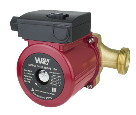 Циркуляционный насос Wellmix WRS 32/60 B (180 мм, корпус - латунь) купить с доставкой по РФ