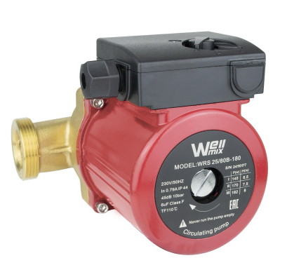 Циркуляционный насос Wellmix WRS 32/60 B (180 мм, корпус - латунь) заказать со складов по всей России