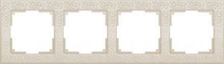 Рамка для розетки и выключателя Werkel 4-местная WL05-Frame-04-ivory a028985
