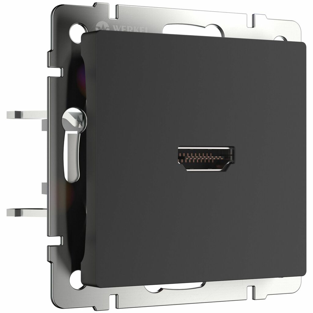 Розетка Werkel HDMI (черный матовый) купить с доставкой по РФ