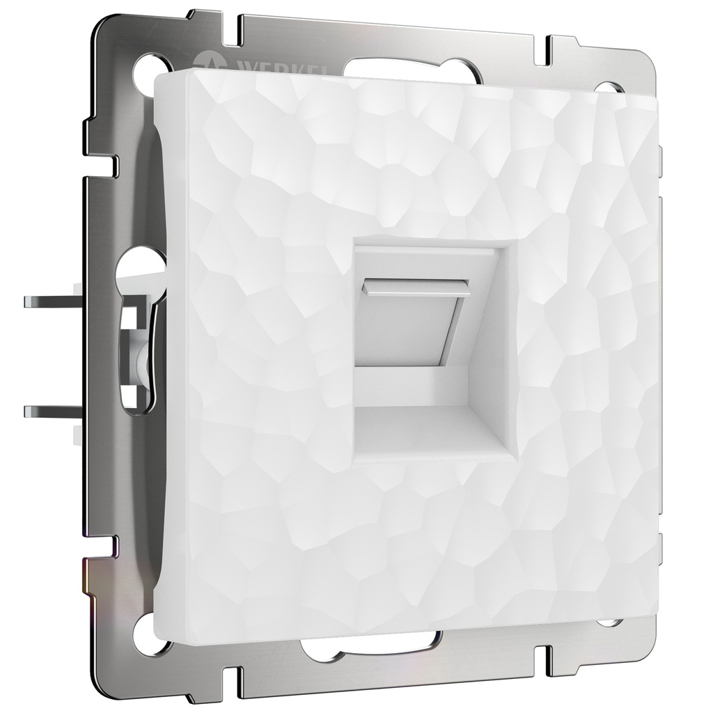 Розетка Werkel Ethernet RJ-45 (hammer белый) купить с доставкой по РФ