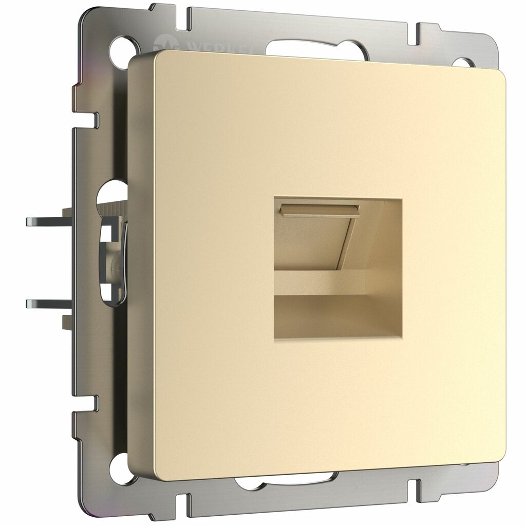 Розетка Werkel Ethernet RJ-45 (шампань) купить с доставкой по РФ