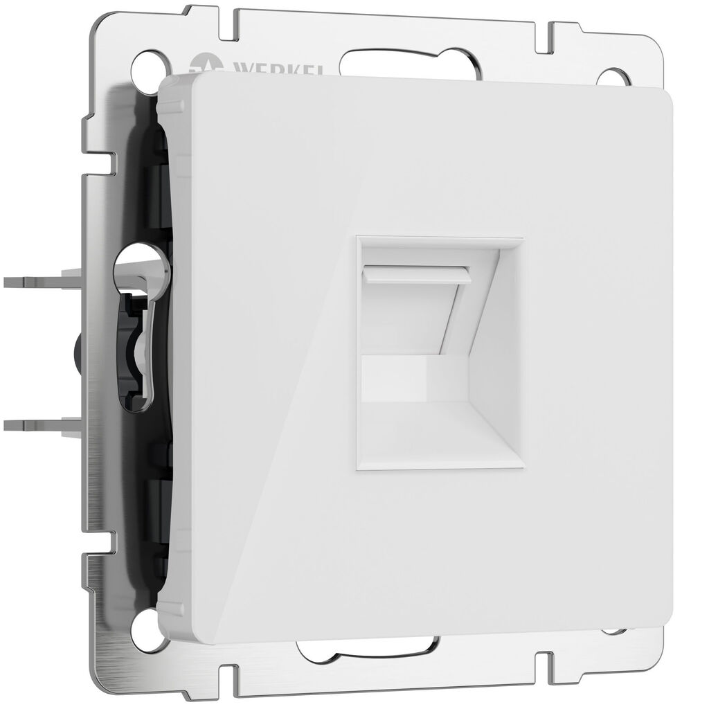 Розетка Werkel Ethernet RJ-45 (белый акрил) купить с доставкой по РФ