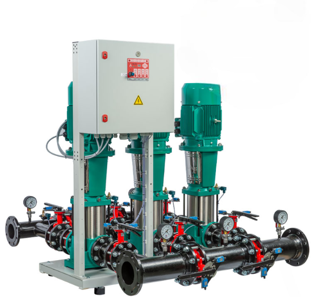 Насосная станция пожаротушения Wilo CO 4 MVL 6407/SK-FFS-PN25-R-CS купить с доставкой по РФ