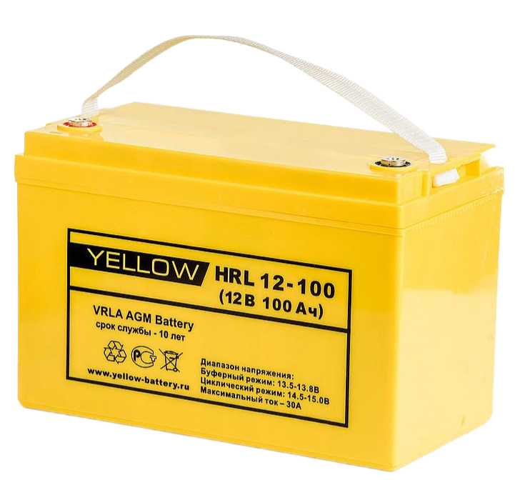 Аккумуляторная батарея YELLOW HRL 12-120 купить с доставкой по РФ