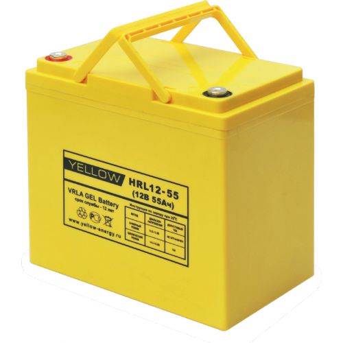 Аккумуляторная батарея YELLOW HRL 12-55 купить с доставкой по РФ