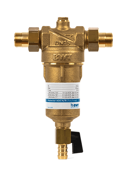 Фильтр сетчатый BWT Protector mini H/R, резьб. 1", PN25, латунь