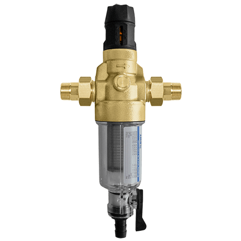 Фильтр сетчатый BWT Protector mini C/R HWS, резьб. 1/2", PN16, латунь, с редуктором давления