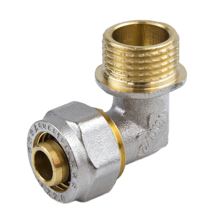 Угольник МП обжим латунь Дн20х1/2"х90гр НР Aquasfera 7006-03