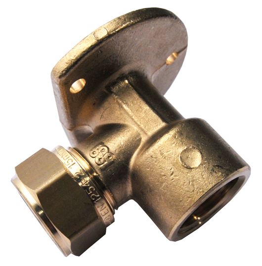 Водорозетка 15-1/2", General Fittings 1N00, обжим-резьба, вн., латунь