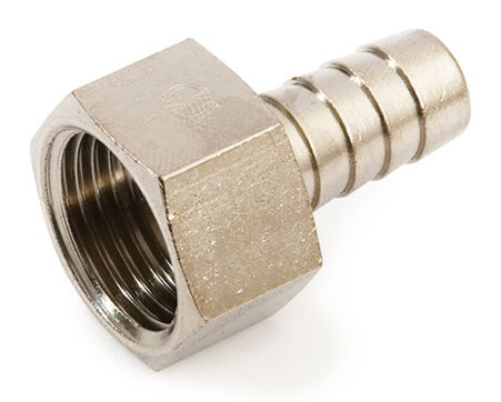 Переходник 16-1/2" General Fittings 2600, штуцер-резьба, вн., латунь никелированная