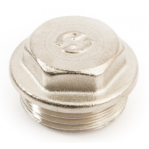 Заглушка General Fittings 2600, резьба, нар. 1 1/4", латунь никелированная