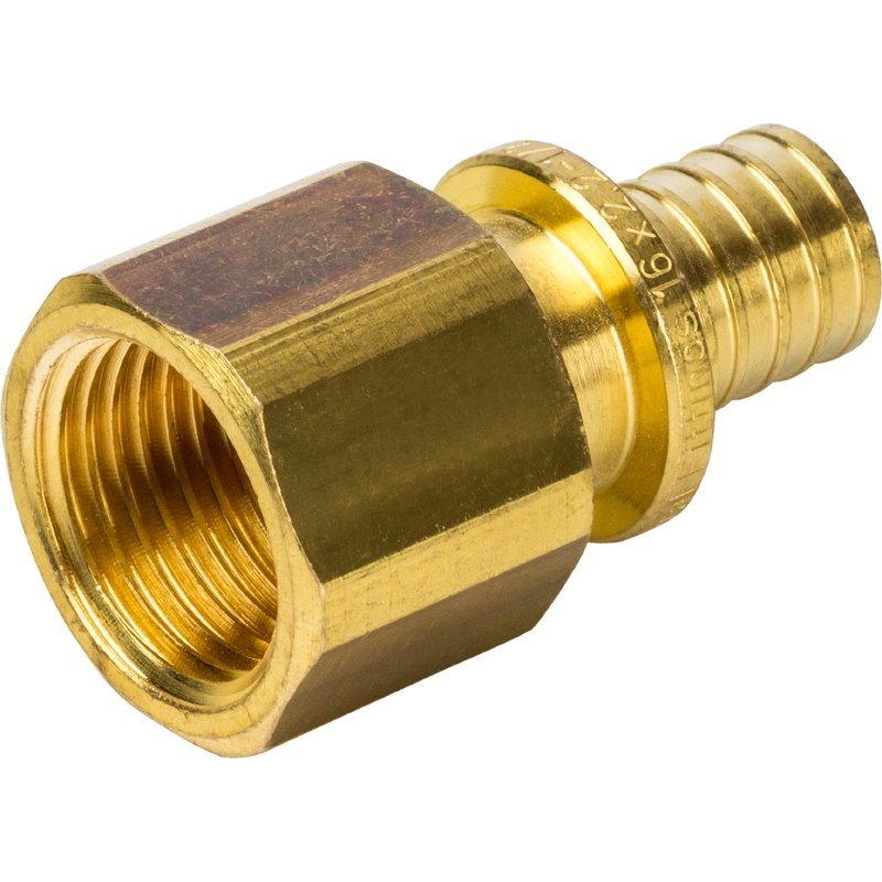 Переходник 20-1/2", General Fittings 3400, надв.гильза-резьба, вн., латунь