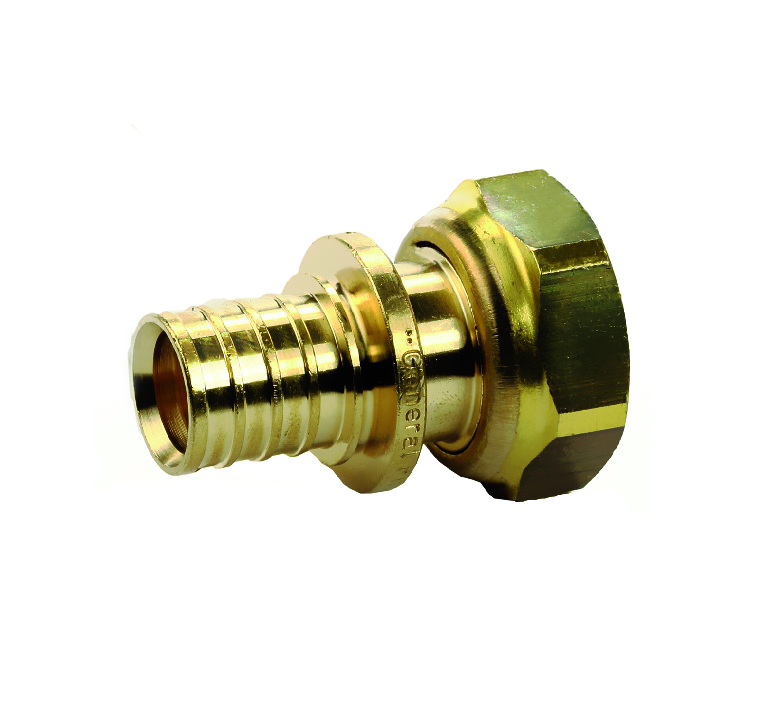 Переходник 20-3/4", General Fittings 3400, надв.гильза-резьба, вн., латунь, евроконус
