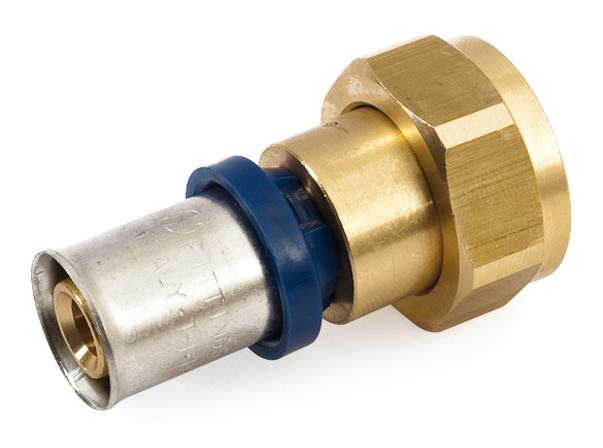 Переходник 16-3/4" General Fittings 5T00, I5, пресс-резьба, вн., латунь, евроконус, с накидной гайк купить с доставкой по РФ