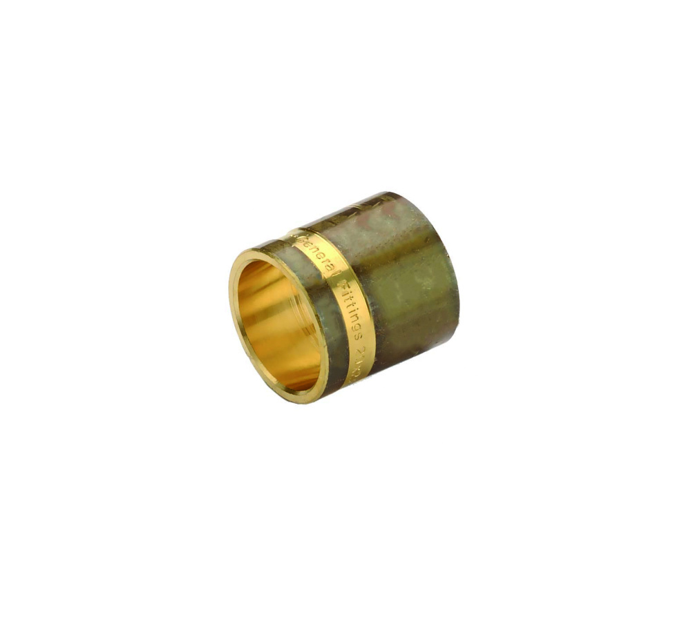 Гильза 20, General Fittings 3400, надв.гильза, латунь, (толщ. стенки трубы 2.8 мм)