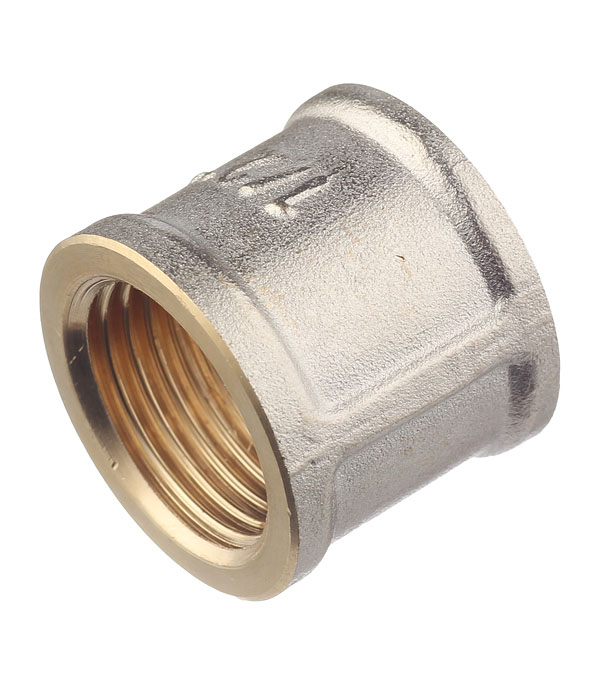 Муфта 1/2"-1/2" General Fittings 2600 резьба-резьба, вн., латунь хромированная