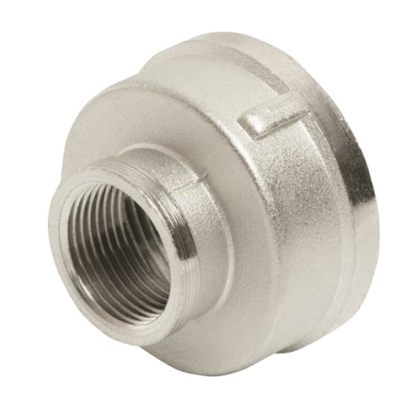 Муфта General Fittings 2600 1 1/2"-1/2" резьба-резьба, вн., латунь никелированная