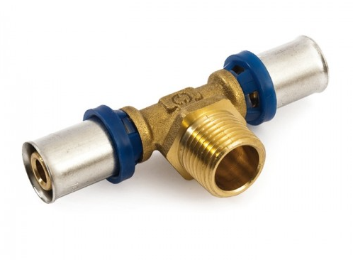 Тройник General Fittings 5S00 16-1/2"-16 пресс-наружная