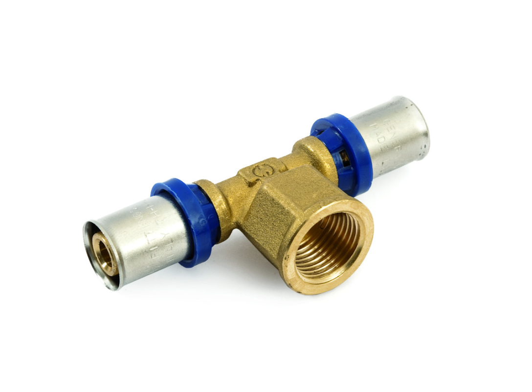 Тройник General Fittings 5T00 32-1"-32 пресс-внутренняя