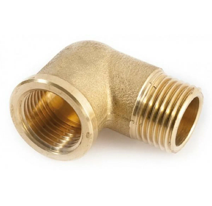 Угольник 90° 3/8"-3/8" General Fittings 2700 вн.- нар. резьба, латунь купить с доставкой по РФ