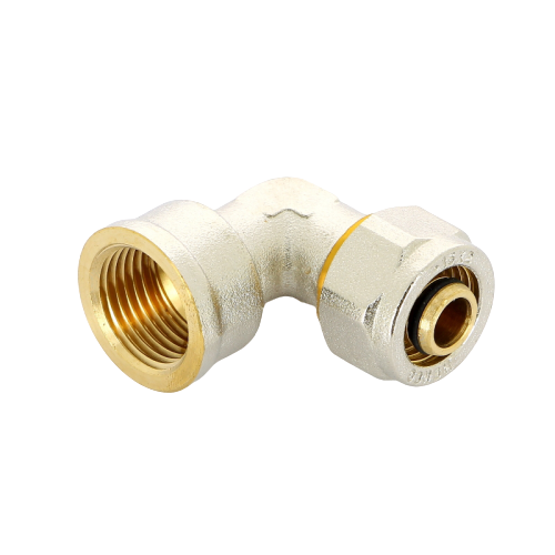 Угольник 20-1/2" General Fittings 5300 обжим-резьба, вн., латунь никелированная купить с доставкой по РФ
