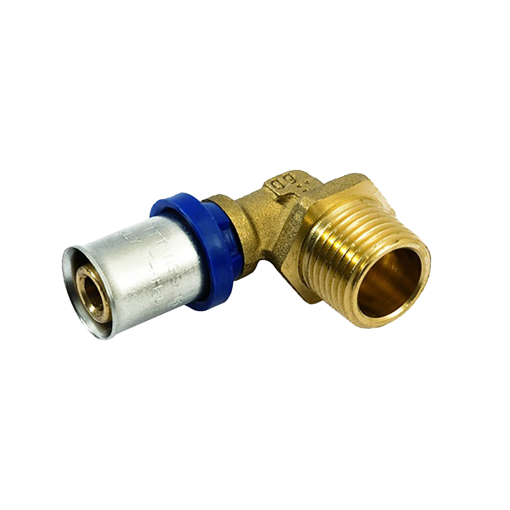 Угольник 26-3/4" General Fittings 5T00 пресс-резьба, нар., латунь