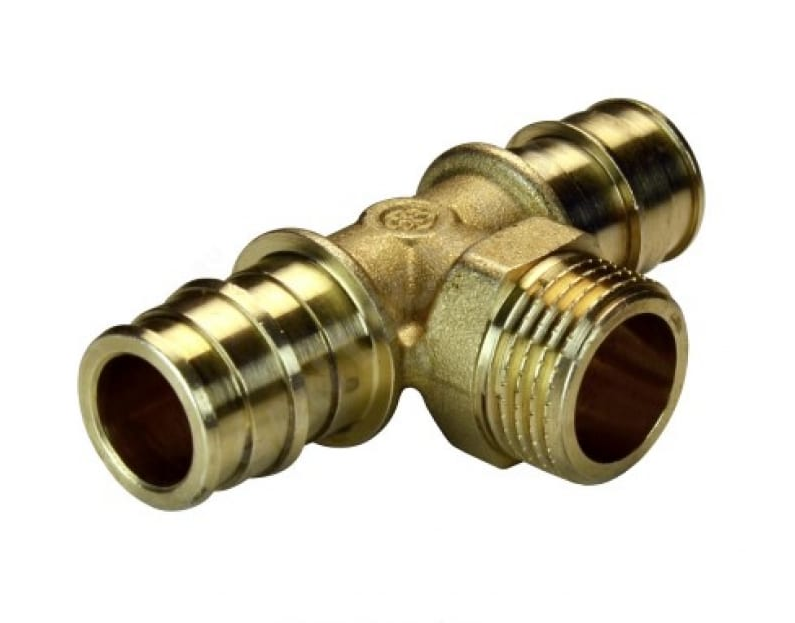 Тройник PE-X латунный радиальный GX 16x1/2;Mx16 Giacomini 