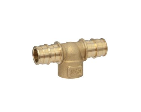 Тройник PE-X латунный радиальный Дн20х3/4"х20 ВР Giacomini