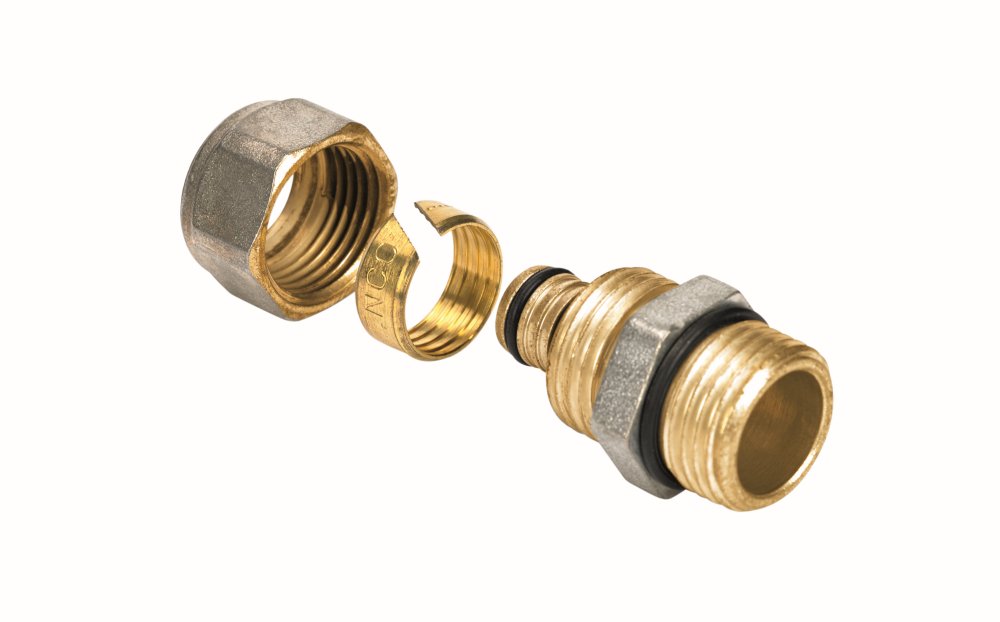 Переходник 16-3/4", Henco A, 1, обжим-резьба, нар., латунь купить с доставкой по РФ