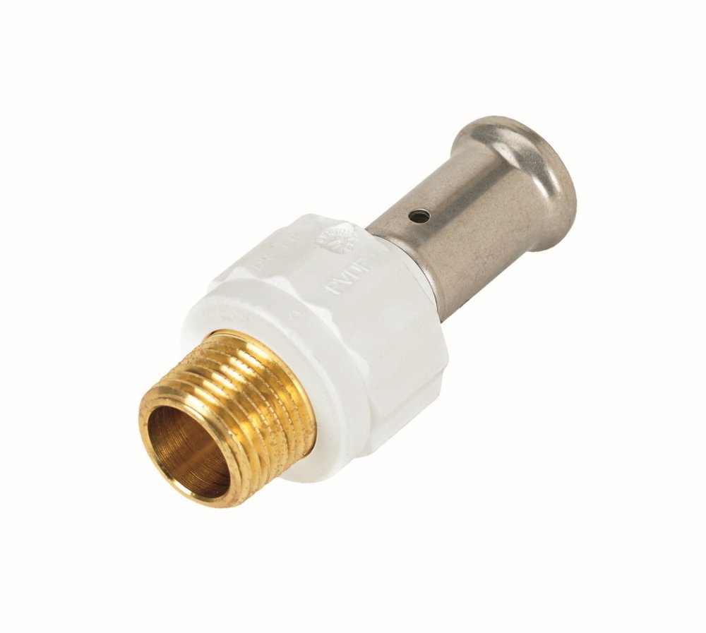 Переходник 26-1", Henco PKW, 17, пресс-резьба, нар., PVDF