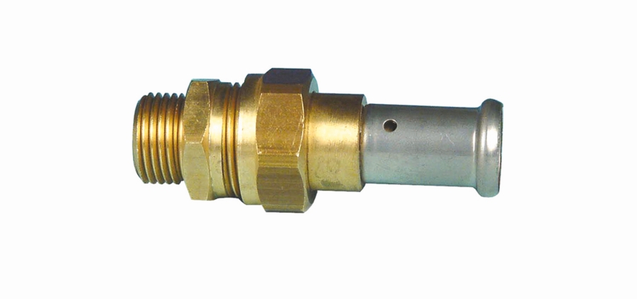 Переходник 16-3/4", Henco P, 26, пресс-резьба, нар., латунь