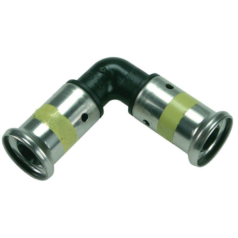 Угольник 90° 16-16, Henco PKG, 1, пресс-пресс, PVDF, газ купить с доставкой по РФ