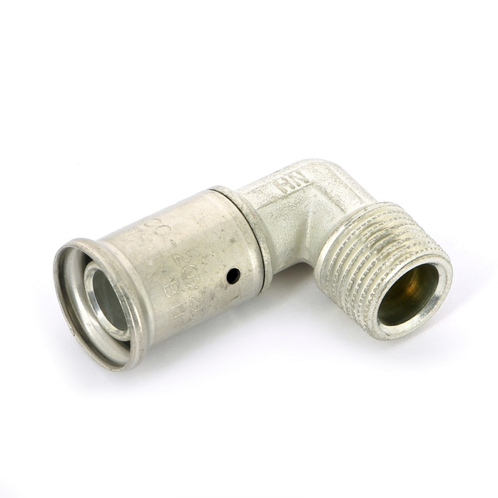 Угольник 90° 20-3/4", Henco P, 5, пресс-резьба, нар., латунь