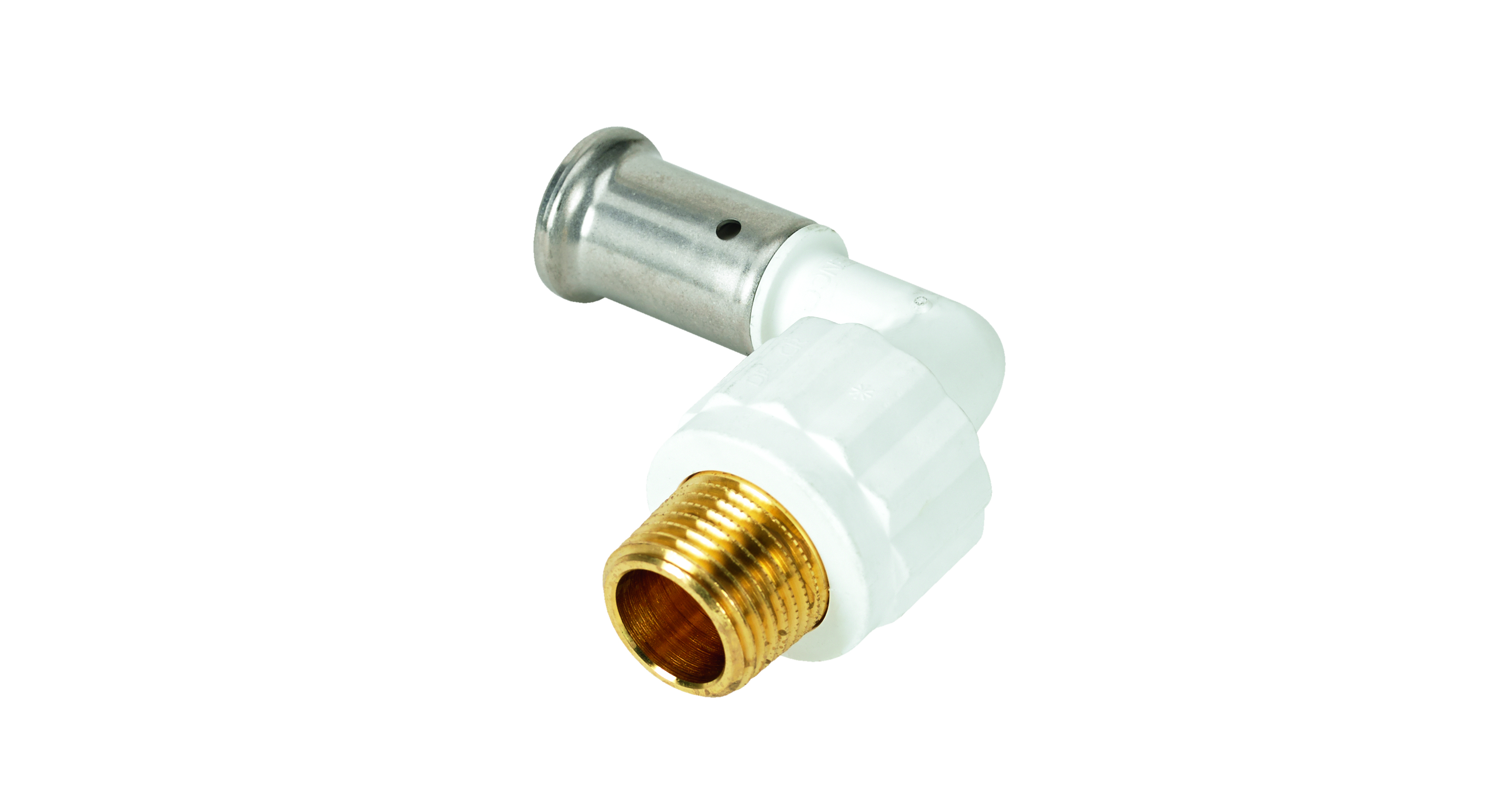 Угольник 90° 32-1", Henco PKW, 5, пресс-резьба, нар., PVDF