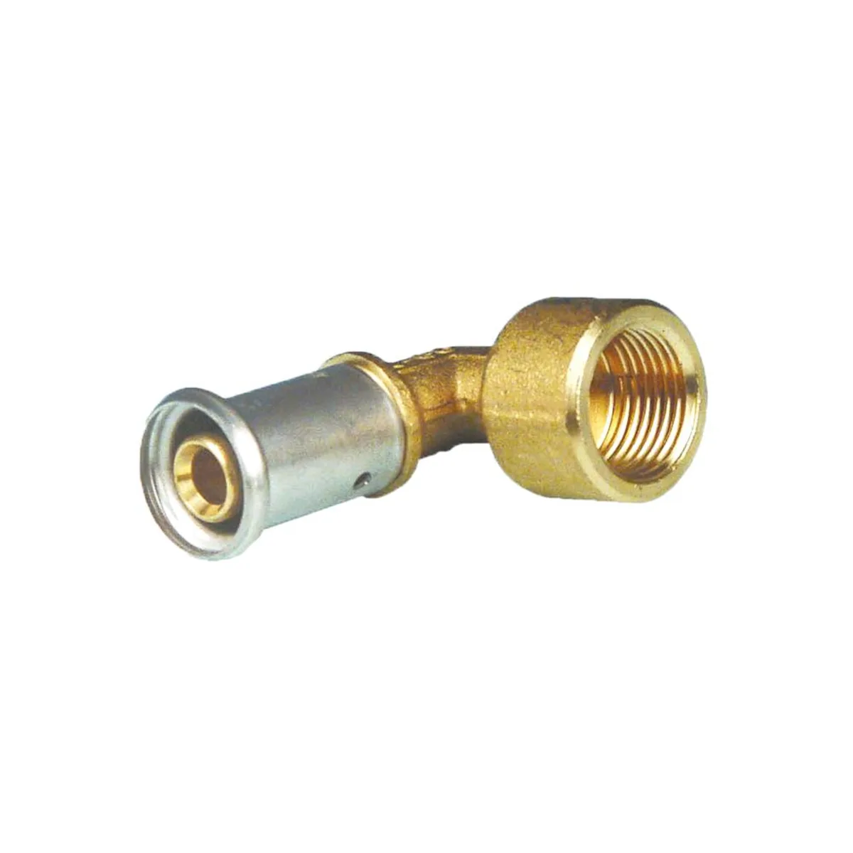 Угольник 90° 16-1/2", Henco P, 6, пресс-резьба, вн., латунь