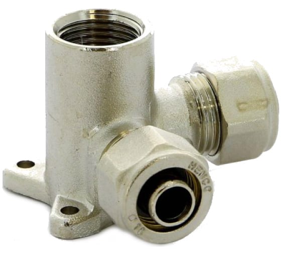 Водорозетка 16-1/2"-16, Henco A, 7, обжим-резьба, вн., латунь, угловая 7-160416 купить с доставкой по РФ