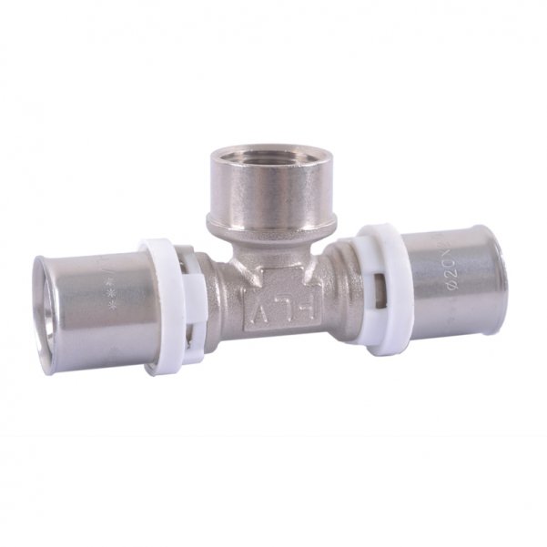 Тройник пресс 16х1/2"Мх16 HLV Technology