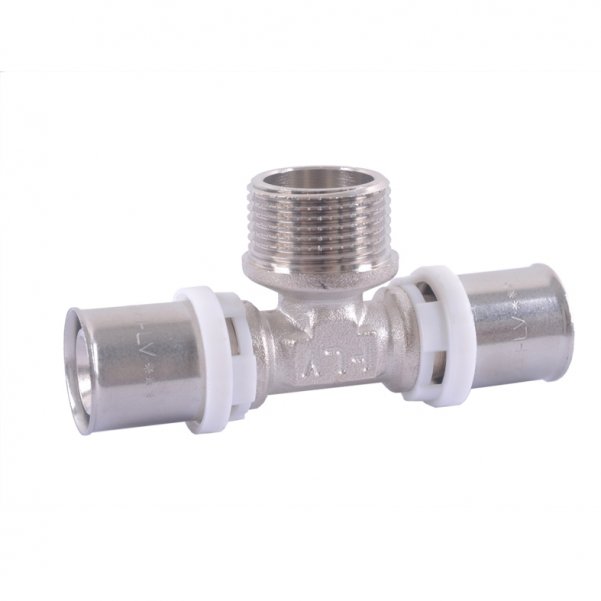 Тройник пресс 16х1/2"Пх16 HLV Technology