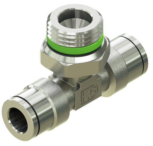 Фитинг тройник металлический Kipvalve KH-3T-12-3/8