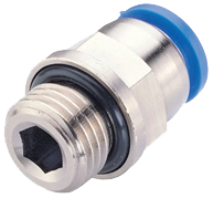 Прямой цанговый фитинг с резьбой Kipvalve KS-G1/4-6